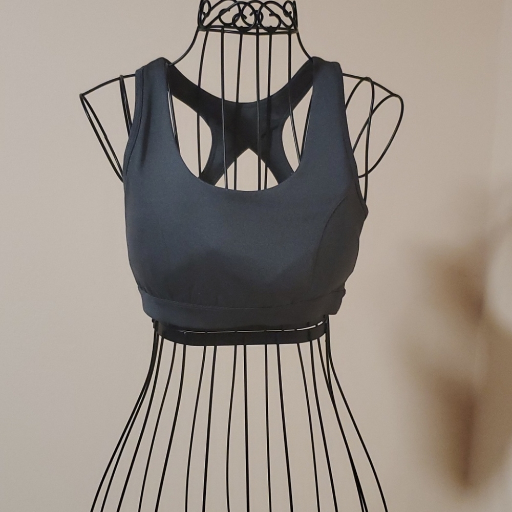 Tek Gear gray sports bra size S